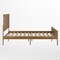 Flash Furniture Fiona Light Brown Queen Size Solid Wood Platform Bed Frame w/Headboard, Footboard, Slatted Bottom MG-0900-29-QB-ANTOAK-GG - alternate 2